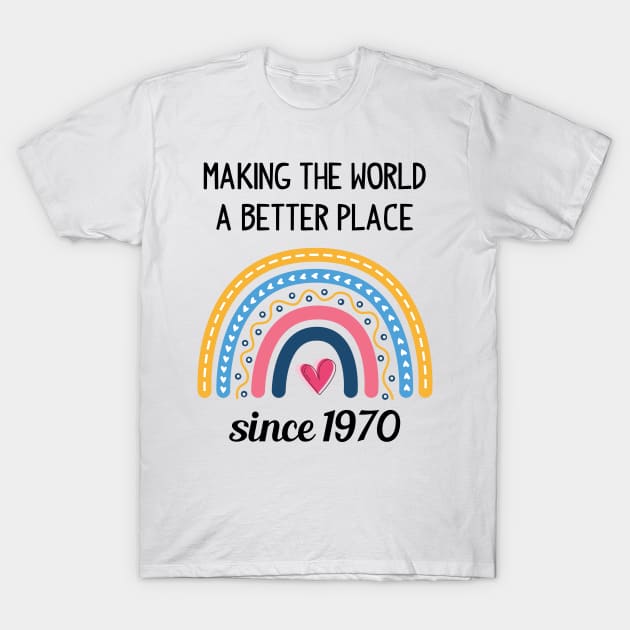 Making The World Better Since 1970 T-Shirt by Zaaa Amut Amut Indonesia Zaaaa